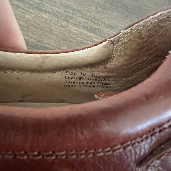 Sanita Professional Nicky Suze Brown Leather Clogs with Buckle- Size EU 38 US 7 - Picture 9 of 11